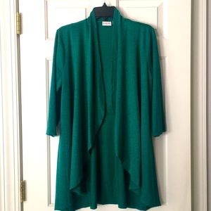 Host Pick🔥 KIM ROGERS Cardigan Small Green 3/4 Sleeves Long